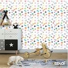 Papel De Parede Adesivo Lavável Rastros De Cães 15m