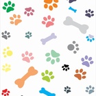 Papel De Parede Adesivo Lavável Rastros De Cães 15m