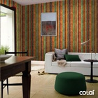 Papel De Parede Adesivo Lavável Ripas Pintadas 3m