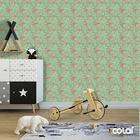 Papel De Parede Adesivo Lavável Rosa Arbustiva 15m