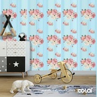 Papel De Parede Adesivo Lavável Rosa Caricata 6m