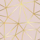 Papel De Parede Adesivo Lavavel Rosa Chá Fios Dourados 15m