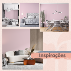 Papel De Parede Adesivo Lavável Rosa Chá Liso 12m