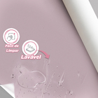 Papel De Parede Adesivo Lavável Rosa Chá Liso 12m