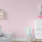 Papel De Parede Adesivo Lavável Rosa Chá Liso 6m