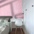 Papel De Parede Adesivo Lavavel Rosa Modelo Glitter Flores Fu