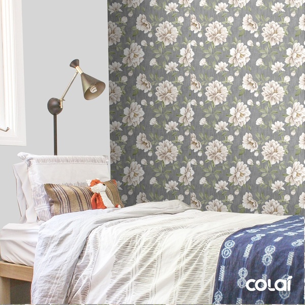 Papel De Parede Adesivo Lavável Rosas Brancas 15m