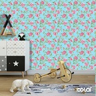 Papel De Parede Adesivo Lavável Rosas De Primavera 15m