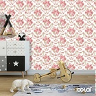 Papel De Parede Adesivo Lavável Rosas Decorativas 6m