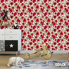 Papel De Parede Adesivo Lavável Rosas Realistas 3m