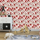 Papel De Parede Adesivo Lavável Rosas Sangrentas 12m