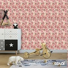 Papel De Parede Adesivo Lavável Rosas Silvestres 6m