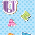 Papel De Parede Adesivo Lavável Saber Letras Azuis 9m