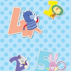 Papel De Parede Adesivo Lavável Saber Números Azuis 18m