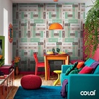 Papel De Parede Adesivo Lavável Talheres Marrom 3m