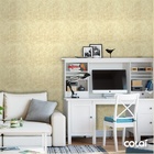 Papel De Parede Adesivo Lavável Textura Amarela 6m