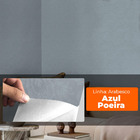 Papel De Parede Adesivo Lavavel Textura Arabesco Azul Poeira