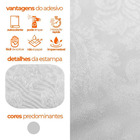 Papel De Parede Adesivo Lavável Textura Arabesco Cinza 500x60