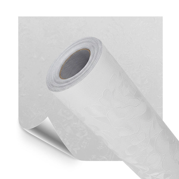 Papel De Parede Adesivo Lavavel Textura Arabesco Pérola 500x6