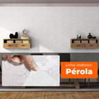 Papel De Parede Adesivo Lavavel Textura Arabesco Pérola 500x6