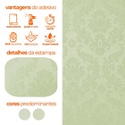 Papel De Parede Adesivo Lavavel Textura Arabesco Verde Suprem