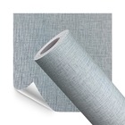 Papel De Parede Adesivo Lavavel Textura Linho Casual Jeans 50