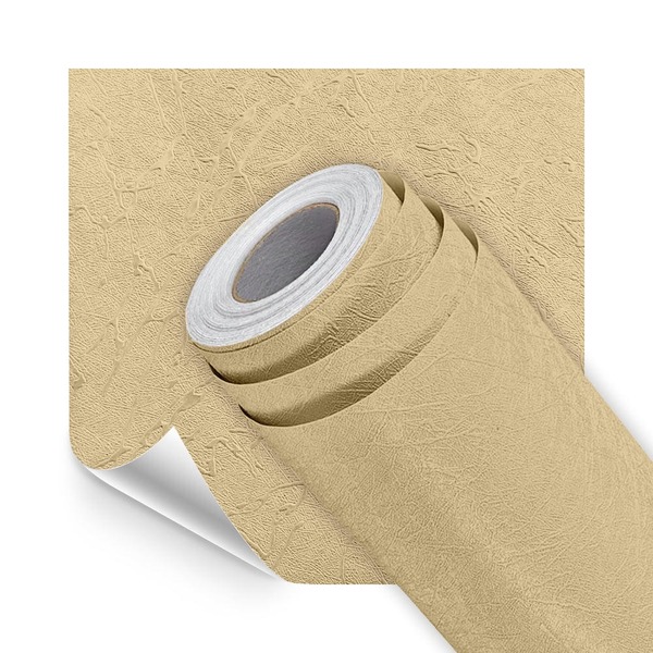 Papel De Parede Adesivo Lavavel Textura Rabiscado Caqui 500x6