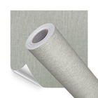 Papel De Parede Adesivo Lavavel Textura Tecido Palha Cinza Li