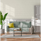 Papel De Parede Adesivo Lavavel Texturizado Arabesco Champanh