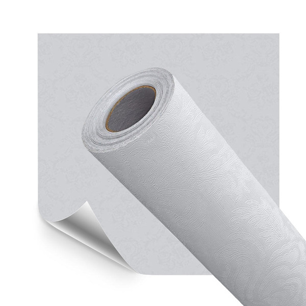 Papel De Parede Adesivo Lavavel Texturizado Arabesco Cinza Cr