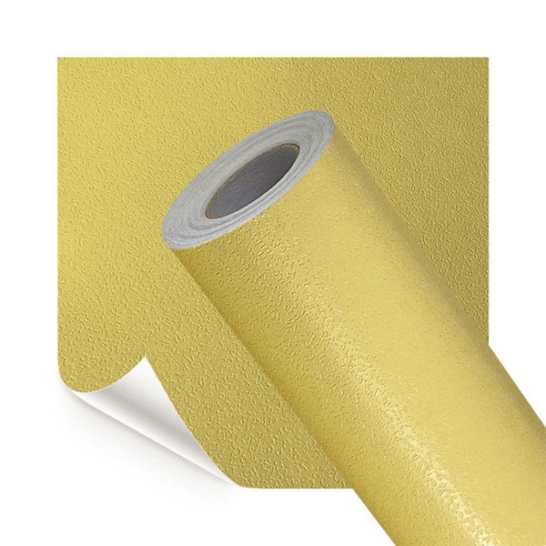 Papel De Parede Adesivo Lavavel Texturizado Casca Amarelo