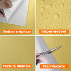 Papel De Parede Adesivo Lavavel Texturizado Casca Amarelo 500