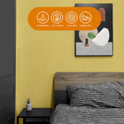 Papel De Parede Adesivo Lavavel Texturizado Casca Amarelo 500