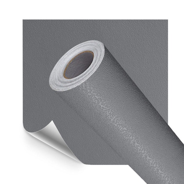 Papel De Parede Adesivo Lavavel Texturizado Casca Cinza Escuro