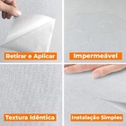 Papel De Parede Adesivo Lavavel Texturizado Linho Azul Céu Nu