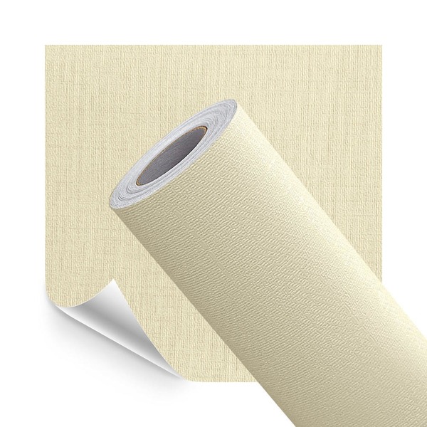 Papel De Parede Adesivo Lavavel Texturizado Linho Bege 5m