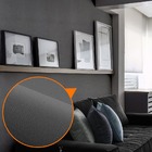 Papel De Parede Adesivo Lavavel Texturizado Linho Cinza Escur