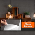 Papel De Parede Adesivo Lavavel Texturizado Linho Cinza Escur