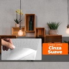 Papel De Parede Adesivo Lavavel Texturizado Linho Cinza Suave