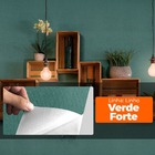 Papel De Parede Adesivo Lavavel Texturizado Linho Verde Forte