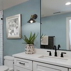 Papel De Parede Adesivo Lavavel Texturizado Rabiscado Azul Cl