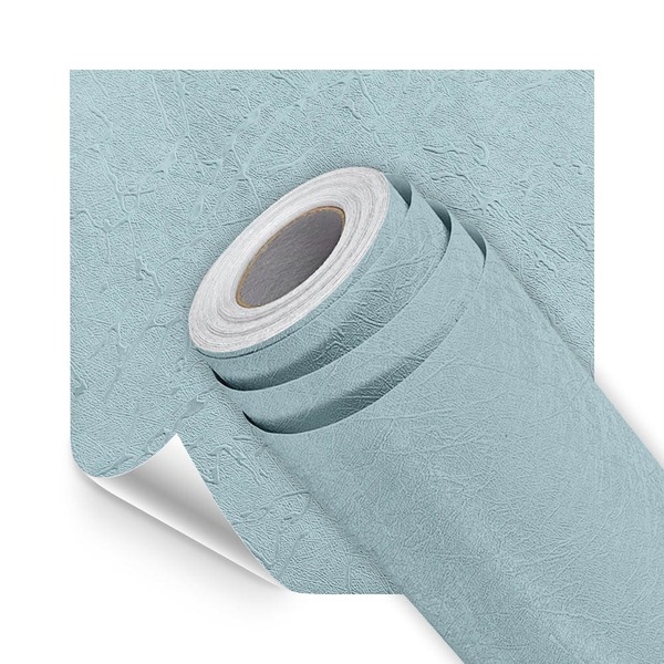 Papel De Parede Adesivo Lavavel Texturizado Rabiscado Azul Cl