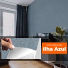 Papel De Parede Adesivo Lavavel Texturizado Rabiscado Ilha Az