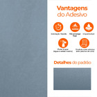 Papel De Parede Adesivo Lavavel Texturizado Rabiscado Ilha Az