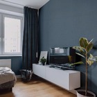 Papel De Parede Adesivo Lavavel Texturizado Tecido Jeans Escu