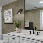 Papel De Parede Adesivo Lavavel Texturizado Tecido Palha Escu