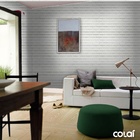 Papel De Parede Adesivo Lavável Tijolo Cinza 15m