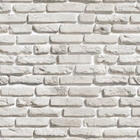 Papel De Parede Adesivo Lavável Tijolo Cinza Claro 15m