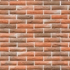 Papel De Parede Adesivo Lavável Tijolo Laranja Claro 15m