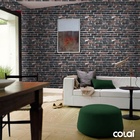 Papel De Parede Adesivo Lavável Tijolo Queimado 3d